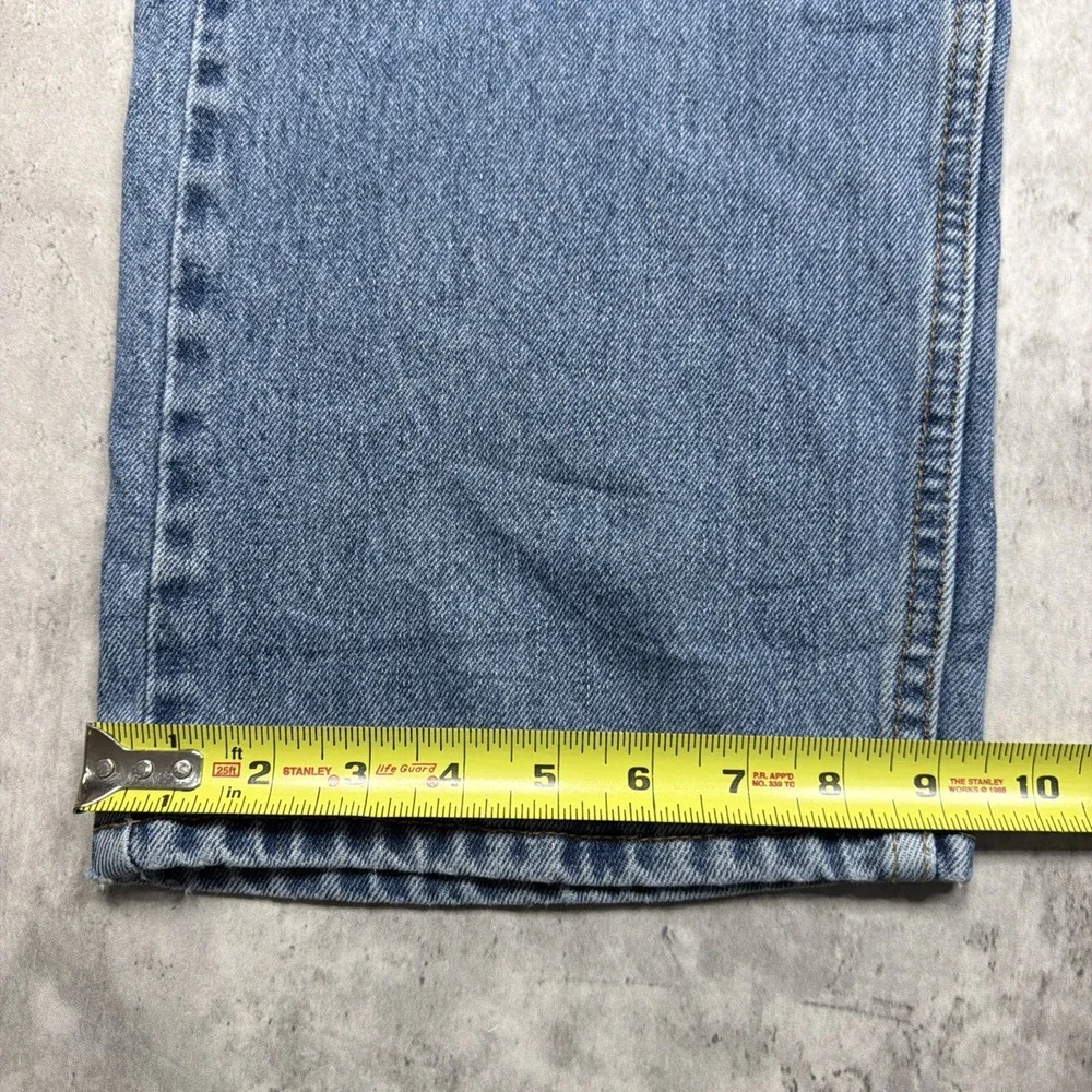 Levi's 505 Jeans Mens 44x30 Blue Regular Fit Straight Leg Medium Wash Denim